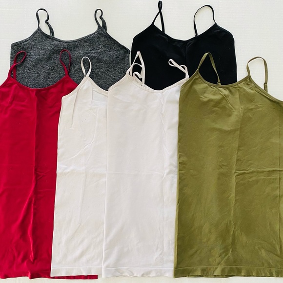 Massini Tops - Massini | @ Tunic Length Stretch Tank Top Bundle M